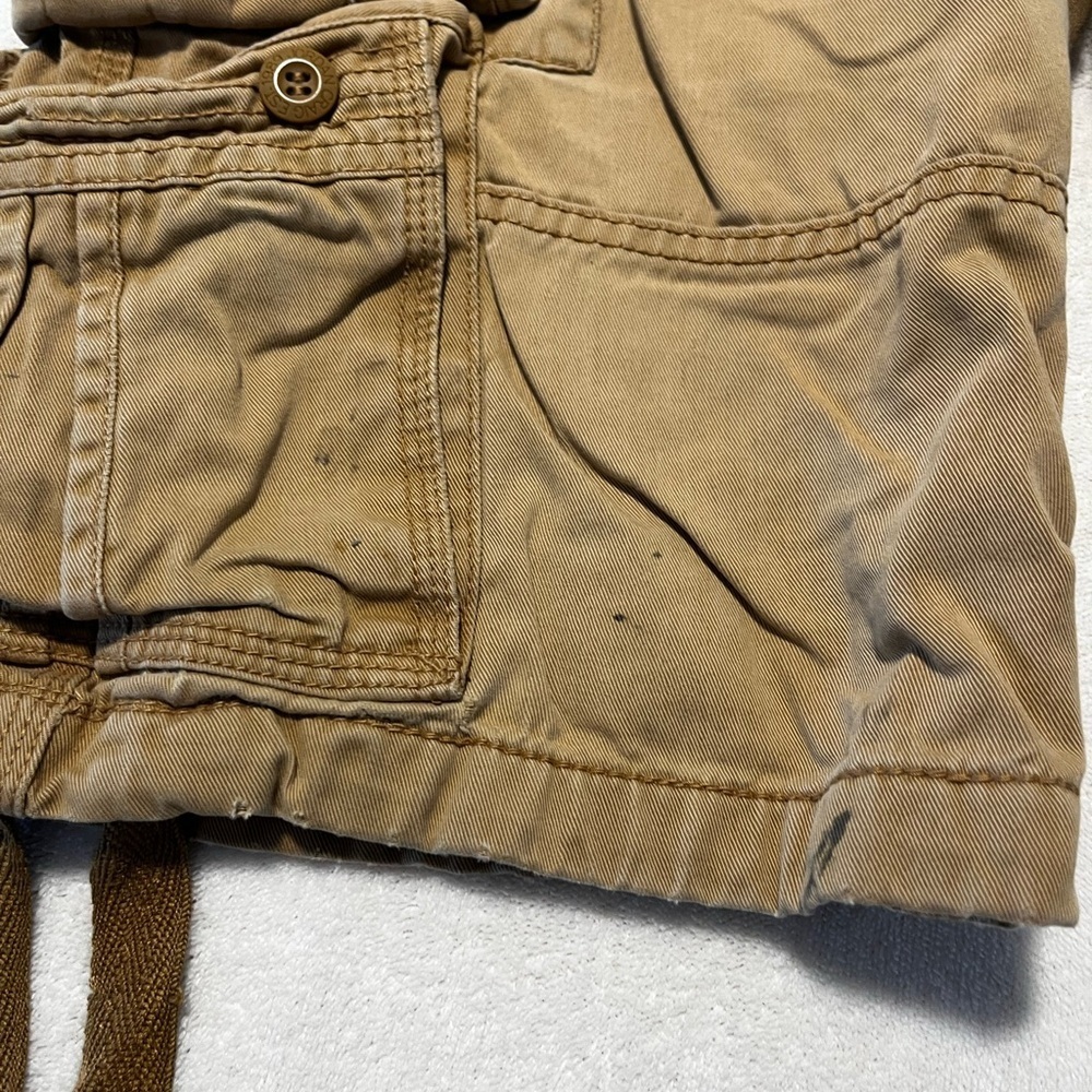 Jordan Craig Cargo Shorts Men’s Tan Khaki Utility Pocket Shorts Size 32 - Picture 3 of 5